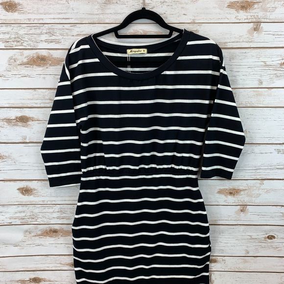 Moyabo 3/4 Sleeve Casual Office Pencil Dress - Picture 3 of 7